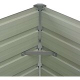  Povišena vrtna gredica smeđa 100 x 100 x 77 cm pocinčani čelik | shoptok.hr