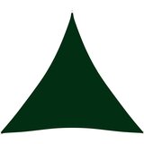 vidaXL Senčno jadro oksford blago trikotno 3x3x3 m temno zeleno, (20965429) | Shoptok.si