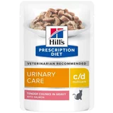 Hill’s 24 + 12 gratis! Prescription Diet mokra mačja hrana 36 x 85 g - c/d Multicare Urinary Care z lososom