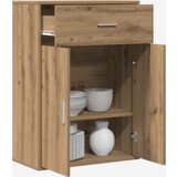 vidaXL Strani šal artisan hrast 79 x 38 x 80 cm Konstruiran les | Shoptok.si