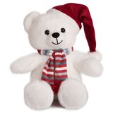 Amek plišana igracka - medved sa božićnim šeširom (20cm) | ePonuda.com