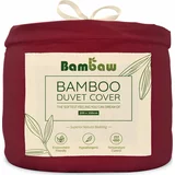 Bambaw prevleka za odejo iz bambusa 200x200 cm - burgundy