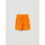 OVS Kratke hlače iz tkanine 1762814 Oranžna Regular Fit
