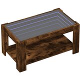  Stolić za kavu LED boja hrasta 93x53x45 cm konstruirano drvo | Eponuda.com