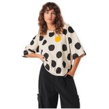 SKFK Topi & Bluze T-Shirt Lariz-Gots - Dots Bež Cene