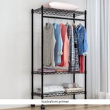 Kondela Prenosno stojalo za oblačila, črna, VERDONE | Shoptok.si