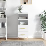 vidaXL Komoda sjajna bijela 34 5 x 34 x 90 cm od konstruiranog drva | shoptok.hr