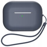 HURTEL SILIKONSKI OVITEK ZA AIRPODS 1/2 Z ZAPESTNIM PAŠKOM, POVODEC, MODER, (22006487) | Shoptok.si