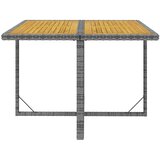 5-dijelni vrtni blagovaonski set od poliratana sivi Siva 109 cm table length | shoptok.hr