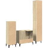  3-dijelni set kupaonskog namještaja boja hrasta sonome drveni | shoptok.hr