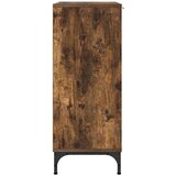 vidaXL Strani šal Dimljeni hrast 69.5 x 33 x 82 cm Konstruiran les | Shoptok.si