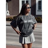 DStreet T-shirt damski z nadrukiem BONGANIR grafitowy Cijene