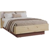 CARRYHOME Postelja Raven, Barva Hrasta, Terakota, 140x200 | Shoptok.si