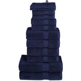 vidaXL 12-dijelni vrhunski set ručnika modri 600 gsm 100 % pamuk Cijene