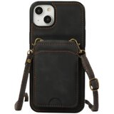 INF 3-v-1 PU usnjeno ohišje za iPhone 17 Pro z držalom za kartice in trakom, (5000080865) | Shoptok.si