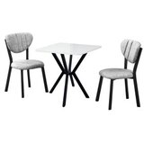 Hanah home Set Trpezarijski sto i 2 stolice Elma Grey White | Eponuda.com