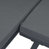 vidaXL 3-dijelni set vrtnih klupa s jastucima crni čelični | shoptok.hr