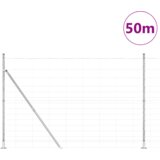 vidaXL Poljska ograja 1.6x50 m pocinkano jeklo | Shoptok.si