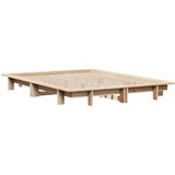 vidaXL Okvir kreveta bez madraca 120 x 190 cm od masivne borovine | shoptok.hr