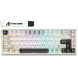 Attack Shark gaming tastatura X68MAX magnetic switches/rt/snaptap/dks/mt/tgl/aluminium/starry white Cene