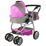  Dječja kolica za lutke 2u1 pink stars | shoptok.hr