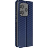 AVIZAR Karbonsko ohišje za Xiaomi Redmi Note 14 5G Wallet Video nosilec, Modra noč, (5000016128) | Shoptok.si