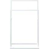  Samostojeći stalak za ručnike bijeli 48 x 24 x 78,5 cm željezni | shoptok.hr