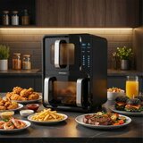 Berdsen BD-664 Air Fryer dvokomorna friteza na vrući zrak 12 L 2800 W &amp;ndash; 8 programa, 2 ko&amp;scaron;are, crna Slike
