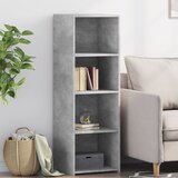 vidaXL Visoka omara betonsko siva 40x41x124 cm inženirski les Cene