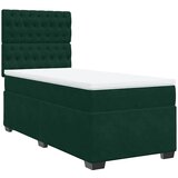 Box spring krevet s madracem tamnozeleni 100x200 cm baršunasti | shoptok.hr