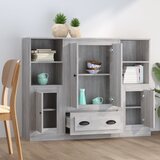  Visoke komode 3 kom boja hrasta sonome od konstruiranog drva | shoptok.hr