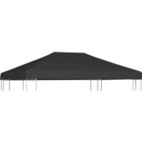 vidaXL Streha za paviljon 310 g/m² 4x3 m siva | Shoptok.si