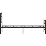  Posteljni okvir brez vzmetnice hrast 90x190 cm inženirski les | Shoptok.si
