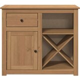vidaXL Komoda s predalom Panama 93x40x80 cm trdna borovina | Shoptok.si