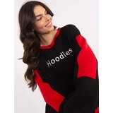 My Red Lips Sweatshirt-EM-BL-983.10X-black | shoptok.hr