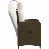 Vanjski set za objedovanje 5 pcs Smeđa i krem bijela | shoptok.hr