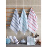  Ilda RedBlueDark BlueGreenPurple Wash Towel Set (6 Pieces) Cene