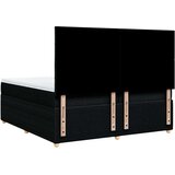vidaXL Box spring postelja z vzmetnico črn 200x200 cm blago | Shoptok.si