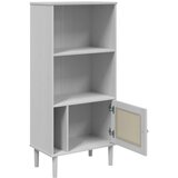  Regal za knjige SENJA izgled ratana bijeli 60x35x130cm borovina | Eponuda.com