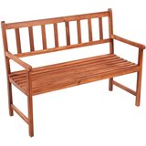  Vrtna klupa s jastukom 120 cm od masivnog bagremovog drva | shoptok.hr