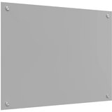  Kuhinjski zid Svijetlo siva 80 x 60 cm Staklo otporno na udarce | shoptok.hr