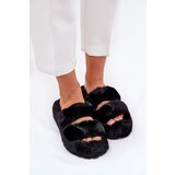 Boto Women's Fur Slippers On Platform Black Talfedi | shoptok.hr
