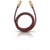 cinch avdio priključni kabel [1x moški cinch konektor - 1x moški cinch konektor] 3.00 m bordo rdeča pozlačeni konektorji NF Sub, (20431626)