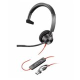 HP Slušalice sa mikrofonom Poly Blackwire 3320 mono usb-c + usb c/a adapter crne | ePonuda.com