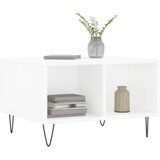  Stolić za kavu sjajni bijeli 60x50x36,5 cm konstruirano drvo | shoptok.hr