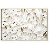  Slika - Ceramic Leaves (1 Part) Wide 60x40 U prirodnom drvenom okviru | shoptok.hr