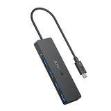 Anker Ultra Slim 4-port USB-C hub črn | Shoptok.si