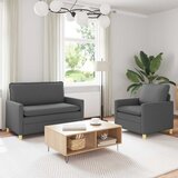  Set sofe 2 kom. Tamnosiva Tkanina | shoptok.hr