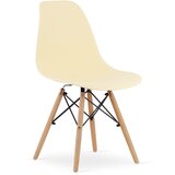 Brandless Stol OSAKA kremast / naravne noge x 2, (22030462) | Shoptok.si
