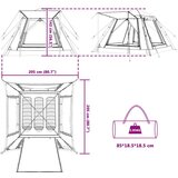 Instant šator s kišnim pokrivačem za 3 osobe s brzim otpuštanjem | shoptok.hr